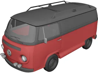 Volkswagen Type 2 3D Model preview