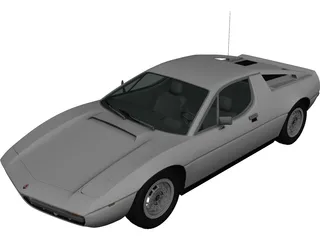 Maserati Merak (1972) 3D Model preview