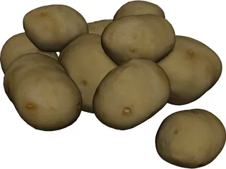 Potatoes 3D Model preview