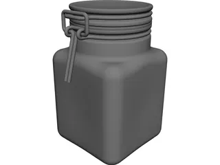 Weck Jar 3D Model preview