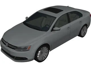 Volkswagen Jetta (2011) 3D Model preview