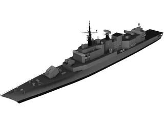 Maestrale Frigate 3D Model preview