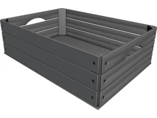 Wood Box 3D Model preview