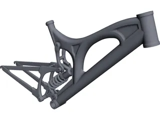 Santa Cruz V10 Frame 3D Model preview