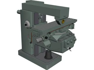 Milling Machine 3D Model preview