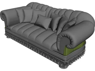 Sofa Jumbo Style 3D Model preview