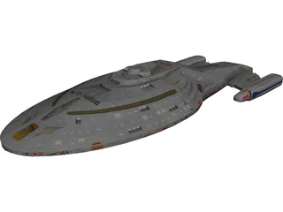Star Trek Voyager NCC 74656 3D Model preview