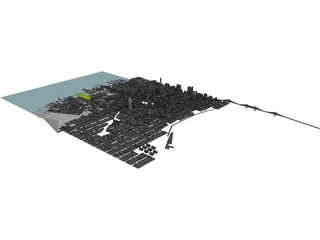 New York Manhattan Hudson Yards 3D Model preview