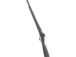 Sharps Cavalry Carbine 3D Model preview