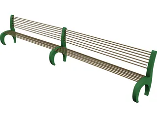 Bench 3D Model preview