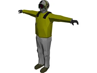 USN Aircraft Director 3D Model preview