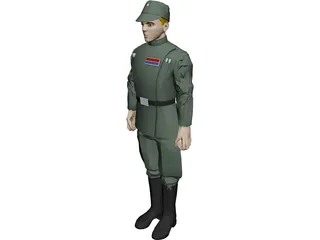 Star Wars Imperial Officer 3D Model preview