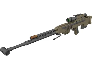 Ramjet Rifle 3D Model preview