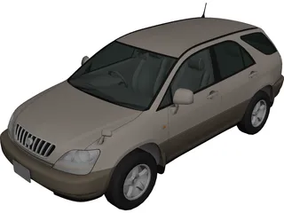 Toyota Harrier 3D Model preview