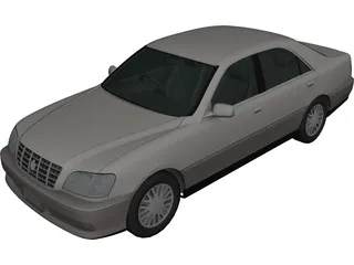 Toyota Crown (2001) 3D Model preview