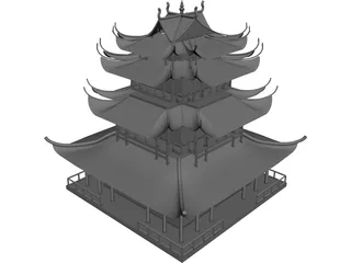 Pagoda 3D Model preview