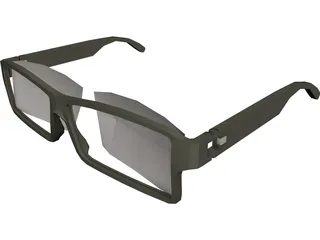 Gucci Glasses 3D Model preview
