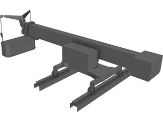 Window Crane (Large) 3D Model preview