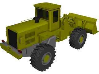 Front End Loader 3D Model preview