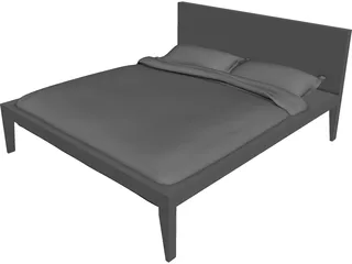 Alicudi Bed 3D Model preview
