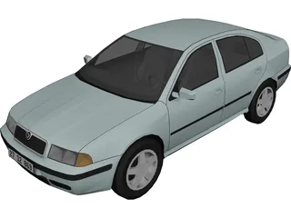 Skoda Octavia 3D Model preview