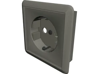Plug Socket 3D Model preview