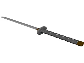 Ninjato Katana 3D Model preview