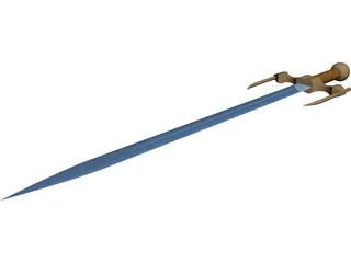 Medieval Sword 3D Model preview