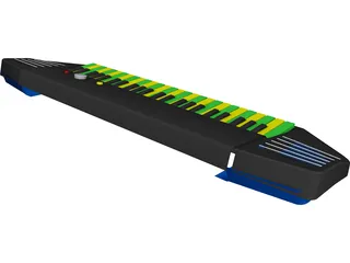 Electronic Keyboard 3D Model preview