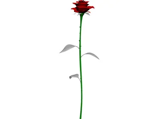 Rose 3D Model preview