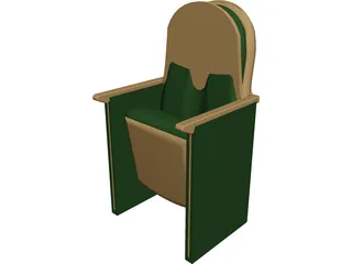 Theater Seat 3D Model preview