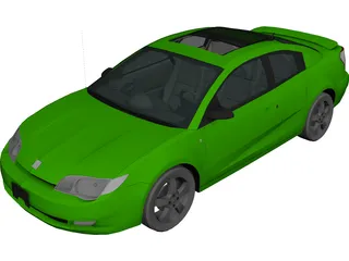 Saturn Ion Quad Coupe (2004) 3D Model preview
