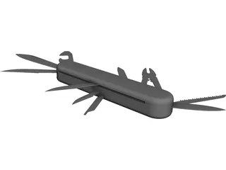 Pocket Knives Multi-Tools 3D Model preview