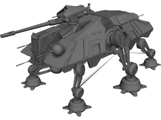 Star Wars AT-TE Walker 3D Model preview