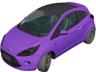 Ford Ka (2014) 3D Model preview