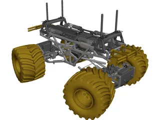 Tamiya TXT-1 RC 1/10 Monster Truck 3D Model preview