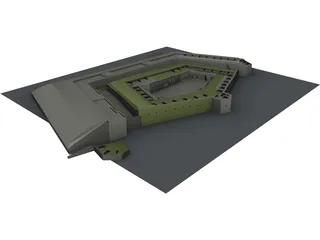 Fort Knox Maine 3D Model preview