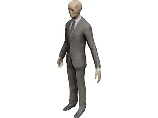 Slenderman Creature 3D Model preview