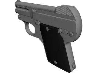 Steyr Pistol 1909 3D Model preview