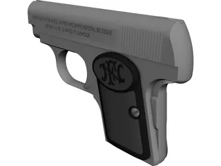 Browning 1906 Pistol 3D Model preview