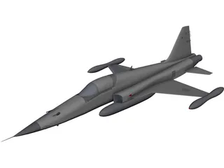 Northrop F-5E Tiger 2 3D Model preview