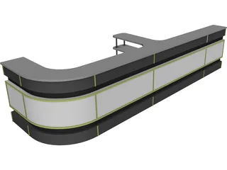 Table Reception 3D Model preview