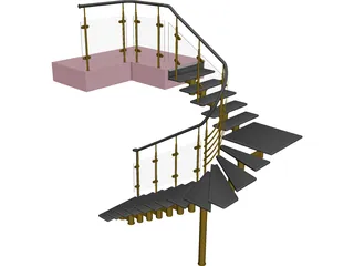 Stairs 3D Model preview
