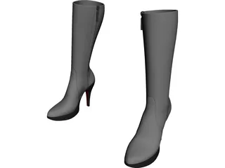 Woman Shoes 3D Model preview