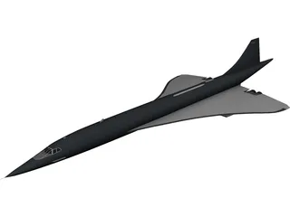 Concorde 3D Model preview