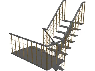 Stair 3D Model preview