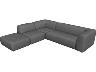 Daisy Sofa 3D Model preview
