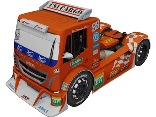 Iveco Stralis Scuderia Iveco 3D Model preview
