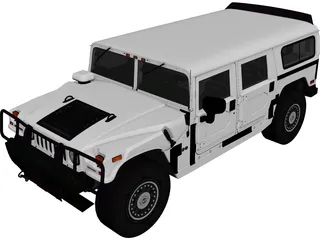 Hummer H1 Alpha 3D Model preview