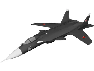 Sukhoi Su-47 Berkut 3D Model preview